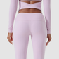 Wholesale back-cut yoga top + flared pants