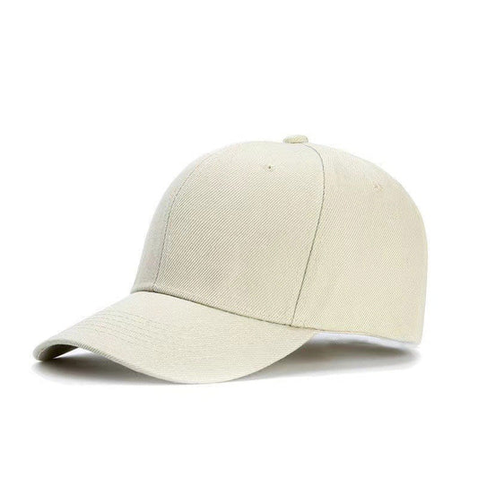 Adjustable solid color light plate baseball cap peaked cap