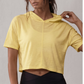 Wholesale Hooded Loose Yoga T-Shirt – Quick-Dry Short Sleeve Top