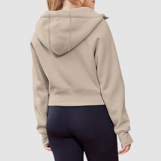 Wholesale Cropped Zip Up Hoodie | Wonderxfans bulk activewear