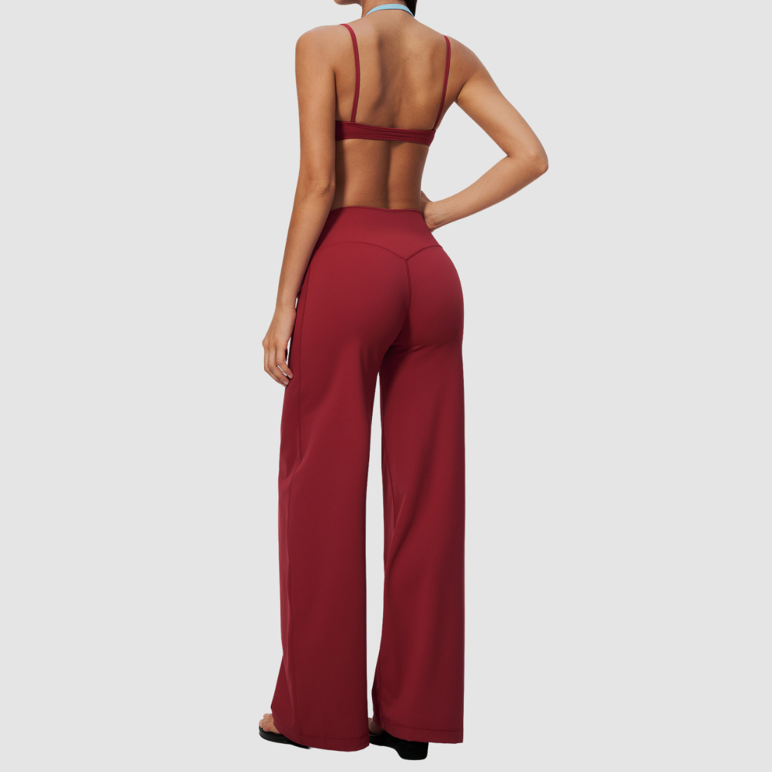 Wholesale Women’s Sports Bra & Wide-Leg Yoga Pants Set