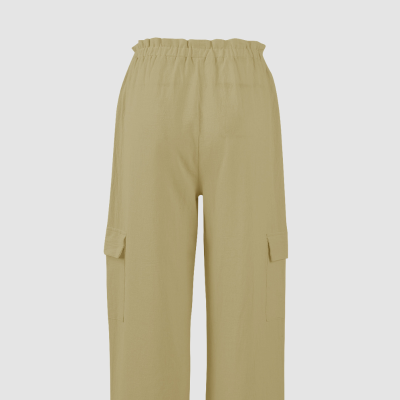 Wholesale Loose Drawstring Cargo Wide-Leg Pants