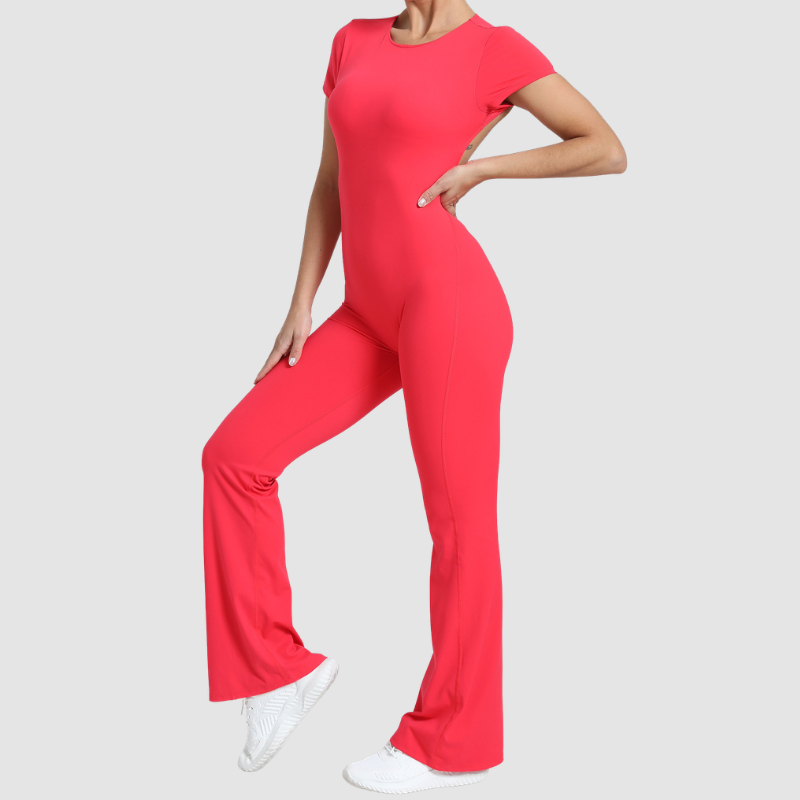 Wholesale Color blocked short sleeve backless | Wonderxfans bulk activewear