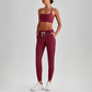 Wholesale Naked-Feel Open-Back Sports Bra & High-Waist Jogger Pants Set – Sculpting Yoga 2-Piece