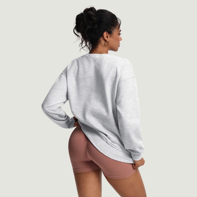 Wholesale crew neck t-shirts, loose-fitting women's sweatshirts