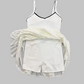 Wholesale Women's Colorblock Open-Back Tennis Dress – Anti-Exposure Pleated Yoga Skirt with Pockets