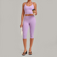 Wholesale Women's Halter Neck Yoga Set – High Elasticity Capri Pants Fitness Activewear
