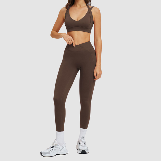 Wholesale strappy halter bra and tight | Wonderxfans bulk activewear