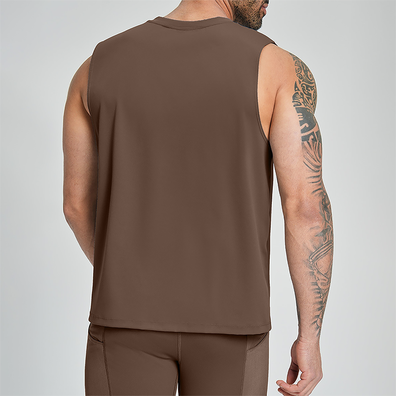 Wholesale Men's Quick-Dry Sleeveless Training Tank Top – Breathable Gym Vest