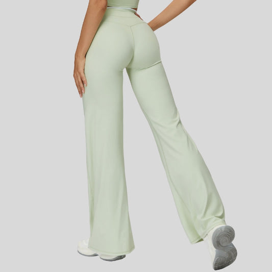 Wholesale Contrast-colored sport slightly flared pants | Wonderxfans bulk activewear