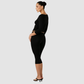 Wholesale Women’s Padded Long-Sleeve Top+Capri Pants Yoga Set