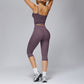 Sports vest + Mid-length leggings 2-piece set