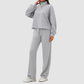 Wholesale Women's Modal Sports Set – Stand-Collar Sweatshirt & Straight-Leg Pants