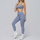 Cross-back sports bra+Hip-lifting leggings 2-PIECE SET