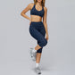 Sports bra+Mid-length leggings 2-piece set