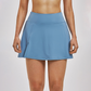 Wholesale A-line anti exposure fake two piece yoga skirt