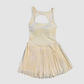 Wholesale Women's Open-Back Tennis Dress – Anti-Exposure Pleated Yoga Skirt