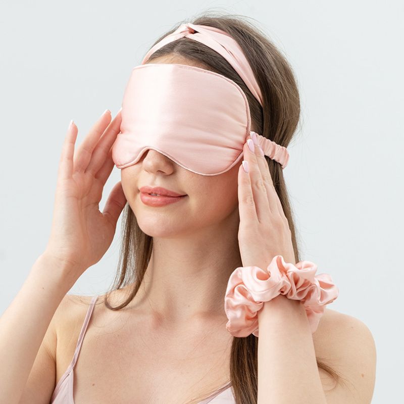 Wholesale silk pillowcase mask scrunchie headband | Wonderxfans bulk activewear