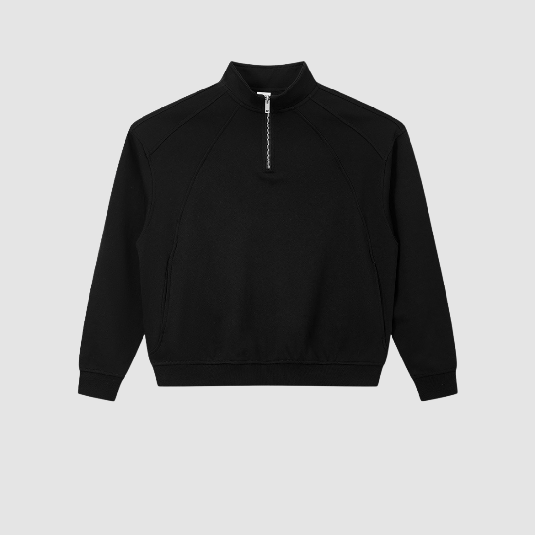 Wholesale Men’s Relaxed Half-Zip Polo Sweatshirt – Windproof Cotton Blend