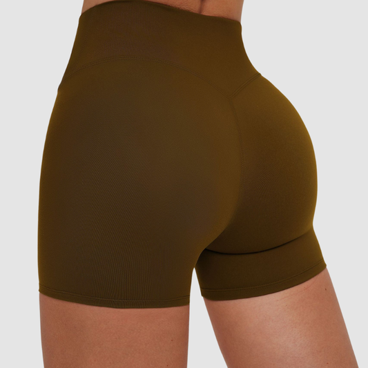 Wholesale solid color high-waisted tight shorts | Wonderxfans bulk activewear
