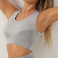 Yoga pants + seamless zip sports bra two-piece set