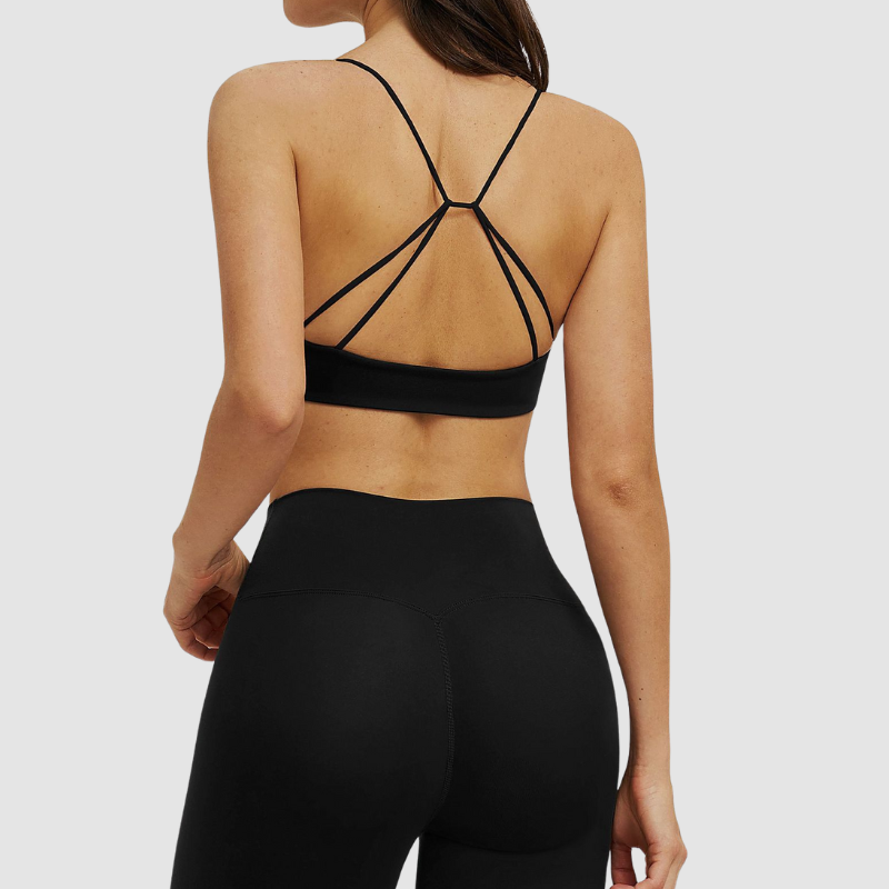 Wholesale thin shoulder strap back-crossing sports bra