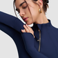 Slim-fit stand-up zip-up jacket