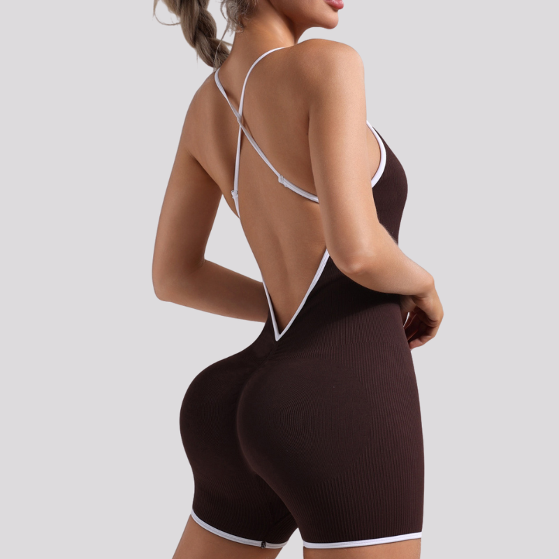 Ladies' cross-back jumpsuit