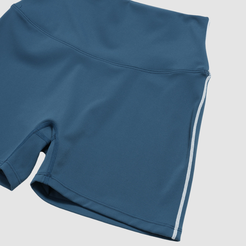 Wholesale Women's Seamless Seam-Detail Sports Bra + High-Waist Shorts Set – Butt-Lifting Yoga Gym Activewear