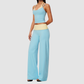 Wholesale Women’s Halter Tank & Wide-Leg Yoga Pants Set