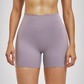 Wholesale women's solid color high-waisted shorts