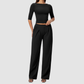 Wholesale Women’s Mid-Sleeve Top & Long Pants Yoga Set