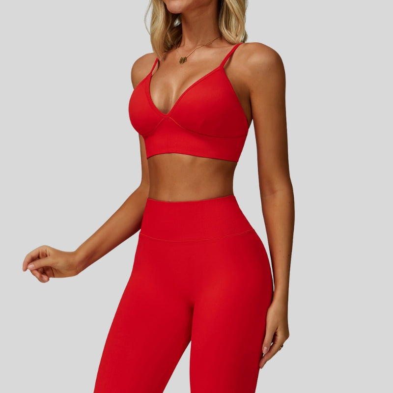 Quick-drying yoga back sports bra