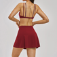 Naked and beautiful back bra + anti glare two-piece skirt 2-piece set
