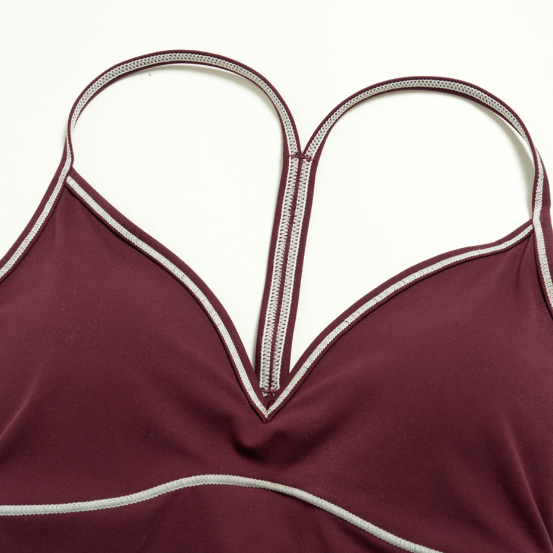 Wholesale Women's Brushed Yoga Set: Cross-Back Bra & Capri Pants – Colorblock Tummy Control