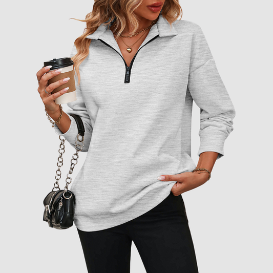 Wholesale Women's Half-Zip Long-Sleeved Sportswear | Wonderxfans bulk activewear