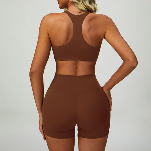 Wholesale Racerback Sports Bra + High-waisted | Wonderxfans bulk activewear