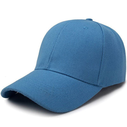 Adjustable solid color light plate baseball cap peaked cap