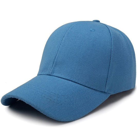 Adjustable solid color light plate baseball cap peaked cap