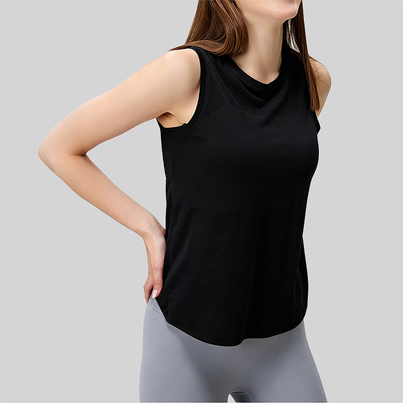 Wholesale Women's Lightweight Open-Back Sports Tank Top with Chest Pad