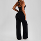 Wholesale Women's Peach Lift High Waist Flare Pants Yoga Set – Cross Back Sports Bra 0258