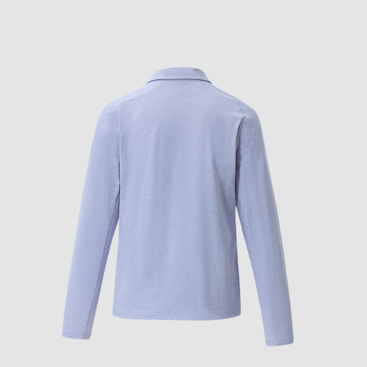 Wholesale Women’s Long-Sleeve Golf Polo Shirt– Breathable Polyester