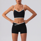 Wholesale Women's Spaghetti Strap Sports Bra & Shorts Set – Naked-Feel Yoga 2-Piece Gym Set