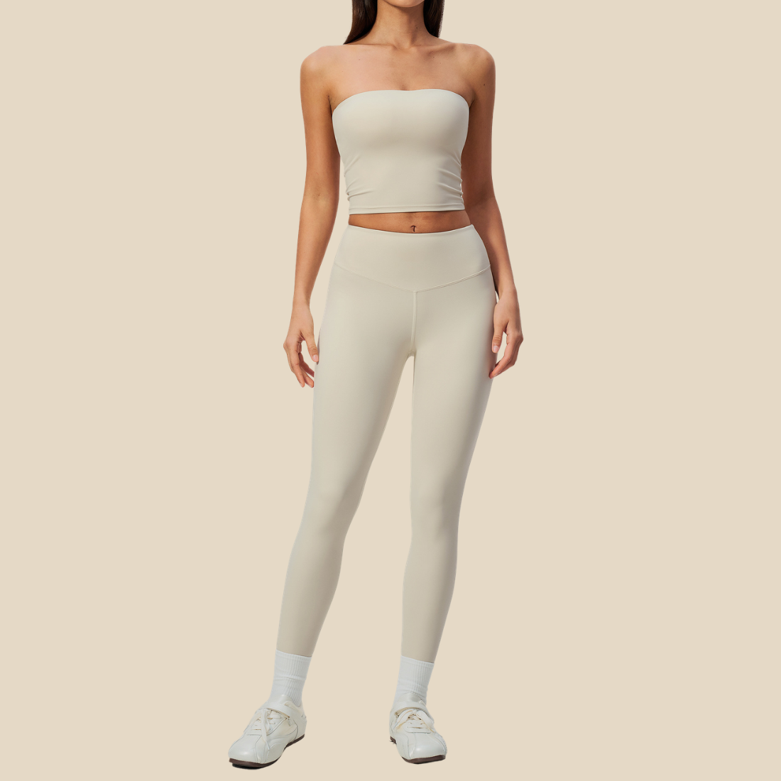 Wholesale Women's Activewear Padded Sports Vest & Fitted Cropped Pants Set