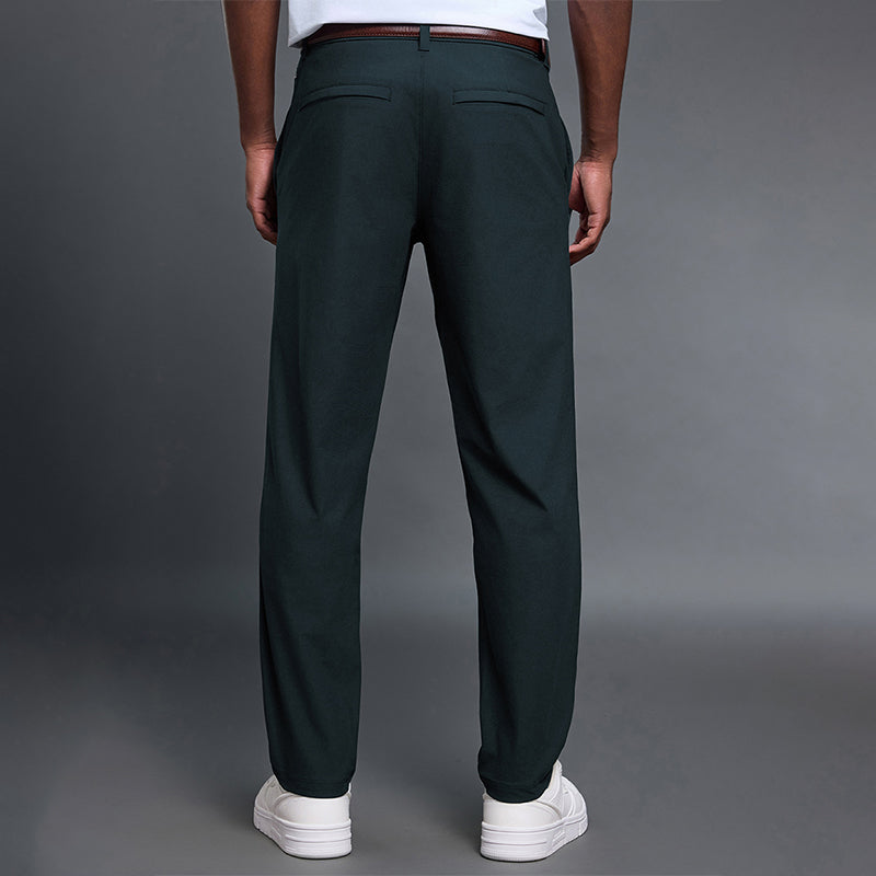 Men's Elastic Straight Leg Trousers
