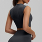 Wholesale sleeveless high neck sports vest