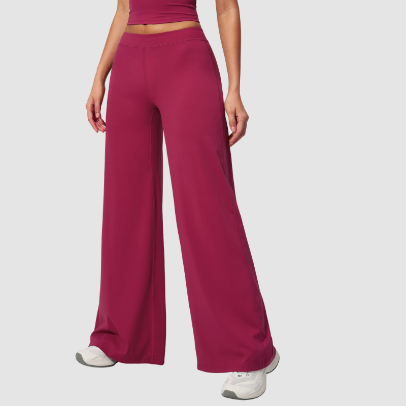 Women's Solid Color Loose Casual Thin Straight Wide-Leg Pants