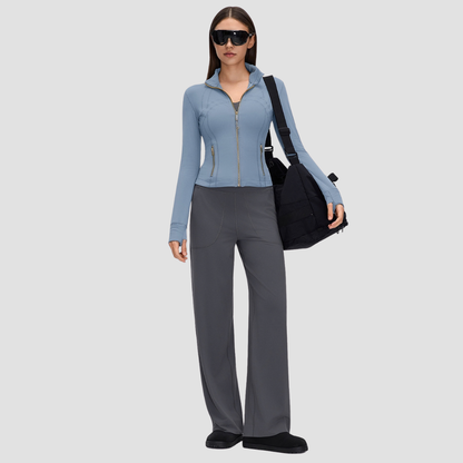 Wholesale Women's Stand-Collar Zip sports cycling Jacket