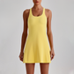 Wholesale Naked-Feel Anti-Exposure Sports Tennis Dress with Built-In Bra – Quick-Dry Active Dress