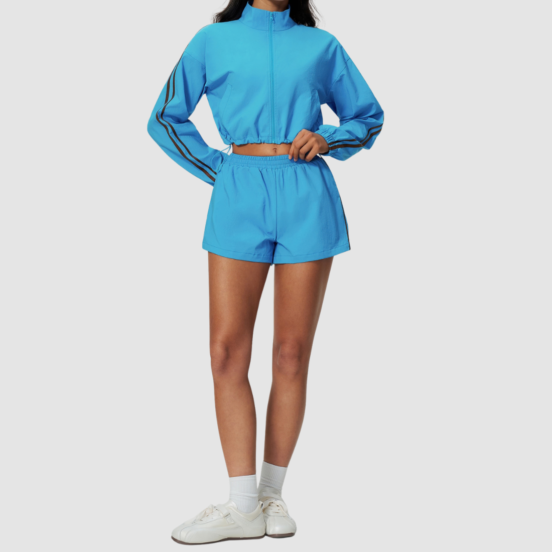 Wholesale Women's Quick-dry Stand-Collar Zip Sports Jacket
